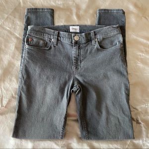 Hudson Jeans Krista Light Gray Super Skinny Size 28